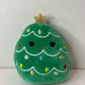 Kellytoy Squishmallows 2022 Christmas Tree Leama 5 inch Holiday Plush Toy